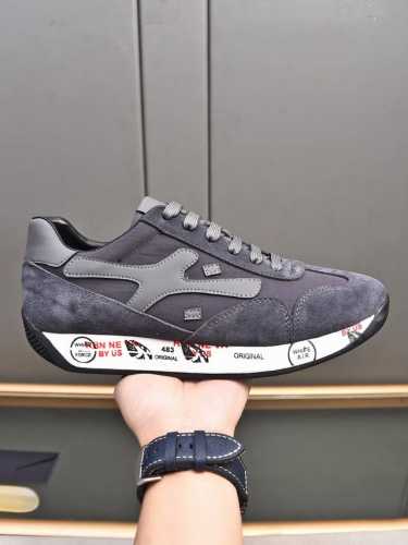Premiata 普瑞米亚达 时尚、运动、休闲、慢跑、 普瑞米亚达意大利名品百年历史，所有工艺全手工打造，米“字一样的logo简称米字鞋。完美的融合了传统的制鞋