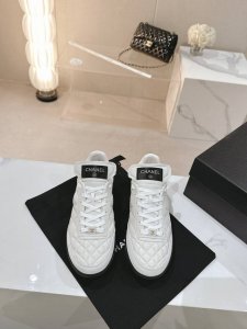 p直销 2025最新款明星同款 杨幂 Angelbaby 宋轶同款运动鞋 永远可以相信三大女神的眼光 Chane* 小香C家 B春秋新款菱格纹小羊皮运动鞋小球鞋