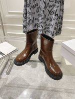 短靴 长靴 顶级版本Dior 迪奥2024秋冬新款 机车长靴 短靴 鞋面：进口全粒面小牛皮 内里：水染羊皮内里垫脚 大底：原版开模Tpu大底 配饰：原版开模五金