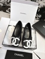 小香中古康鹏大Cc 芭蕾舞鞋 莞大厂高端顶级品质 代购品质～出入无压力 超大双Cc 吸晴醒目 洋气 时髦 独特又迷人 上脚无敌舒服 棒棒棒～好穿好搭～裙装、裤装