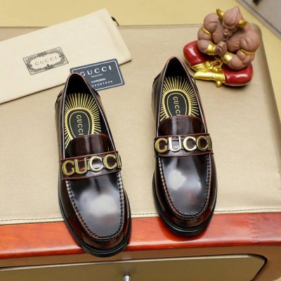 古驰 GUCCI 官网男士商务正装皮鞋更新香港专柜同步新款完全一比一复刻出货专柜品质零差距0外均采用进口头层牛皮 配原版五金扣水染皮内里制作.配码 39-44