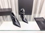 Alexander Wang 亚历山大 王专柜新款高跟鞋 鞋面进口牛皮，搭配最潮尖头水钻字母Logo，羊皮内里，意大利真皮大底！ 跟高：10Cm 码数：35～3