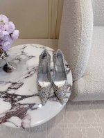出厂价 Ren* Caovill*重工水晶宝石婚鞋系列 bling bling精致逼人 堪称工艺品 面料进口金属丝编织电绣配珠光羊皮面 垫脚羊皮 意大利真皮大底