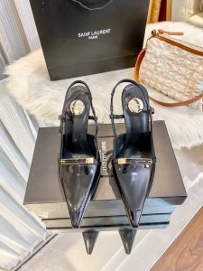 橙子出厂价 Saint Laurent 圣罗兰 Ysl新款尖头高跟凉鞋 高跟鞋 细跟单鞋 材质 漆皮 跟高 8Cm、10Cm 码数 34-40