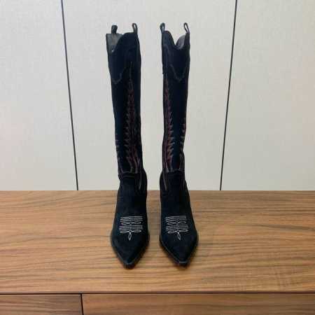 Pairs Texas 西部牛仔靴。视觉盛宴、性感自由气质。鞋面牛反绒，羊皮内里及垫脚。真皮大底。跟高6.5cm 码数：35-42 40、41、42定制不退换 - 点击图像关闭