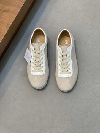 Brunello Cucinelli 顶级 Size：39-44 .45定做 Brunello Cucinelli Bc 水洗绒面革胶底鞋 这款运动鞋采用水洗绒 - 点击图像关闭