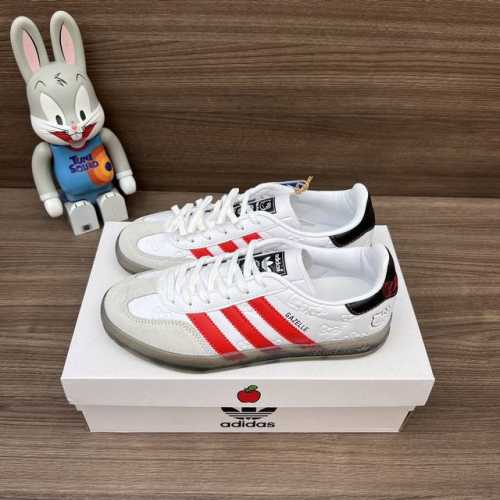 顶级版本Hello Kitty 凯蒂猫 X Adidas Originals Gazelle Indoor “White Red Core Black休闲男女同