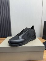 工厂p价 giorgio Armani阿玛尼 官网爆款热卖 原版1:1出货 原版牛皮拼接 牛里 原版轻便发泡大底码数:39 40 41 42 43 44 45订