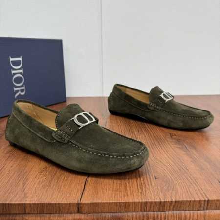 Dior 迪奥 Dior Odeon便鞋 粒面牛皮 绒面牛皮 荔枝纹牛皮多重风格可选！延续经典豆豆鞋设计风格，皮革与扣带的经典搭配，紧致皮革制作，彰显优雅气质！ - 点击图像关闭