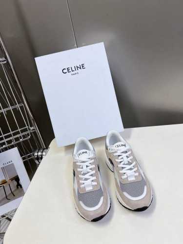 Celine思琳春夏秀款运动鞋 Runner Cr-03运动鞋 鞋舌和鞋后帮饰有Celine标志运动鞋侧面凹印Cr-03字样鞋后帮和侧面压印新款女凯旋门徽标系带