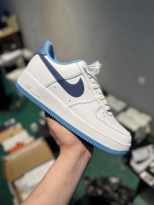 Nike Air Force 1 Low 白蓝马克线 空军一号低帮运动休闲板鞋 原楦头原纸板 打造纯正空军版型#专注外贸渠道 全掌内置蜂窝气垫 #原盒配件 原厂