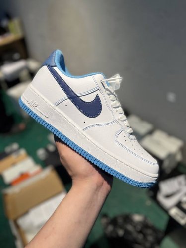 Nike Air Force 1 Low 白蓝马克线 空军一号低帮运动休闲板鞋 原楦头原纸板 打造纯正空军版型#专注外贸渠道 全掌内置蜂窝气垫 #原盒配件 原厂
