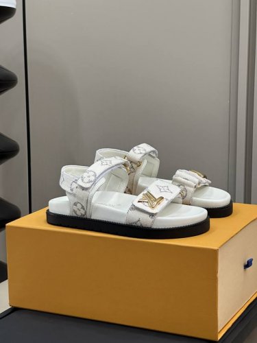 顶级品质L家驴牌Bom Dia Comfort系列，魔术贴平底拖鞋，原版開發 天花板级别 配送专柜精美包装！原版进口牛皮面 经典老花面原版进口柔软羊皮内里原版开