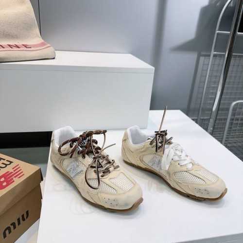 高品质出厂单鞋 ！顶级品质情侣款！ 新色！ Miumiu 530 2025春夏新款联名款Nb复古网面运动鞋休闲鞋！ Miu Miu 缪缪大秀上爆出的这双与New