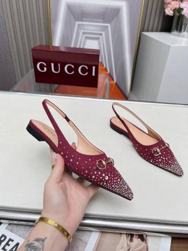 2515一9GUCCI最新爆款专柜原版鞋开模制作原版五金链条扣双G布烫闪亮彩钻大牌明星最爱的奢侈品面料：古奇原版双G布烫钻内里：羊皮跟高10毫米码数：35-41