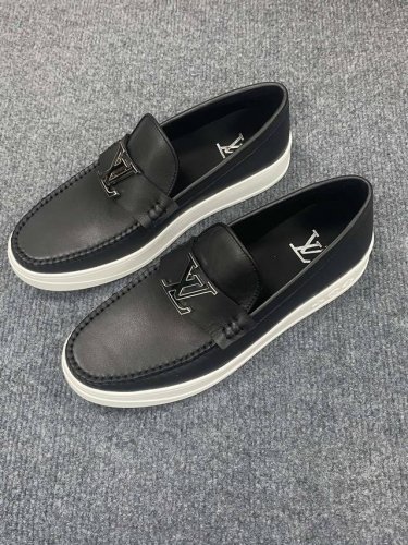 L家 顶级 Size:39-44 38.45.46.47定制 路易威登全高端精品牛皮内里2025Lv最新真皮商务鞋官网同步上市，意大利进口 头层牛皮一比一重金打