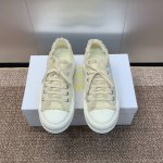 工厂P价P女码 P400 男码 P420 Dior 迪奥早春最新情侣款厚底绑带低帮休闲鞋 Walk’N Dior Oblique 暗花字母Logo提花刺绣图案拼