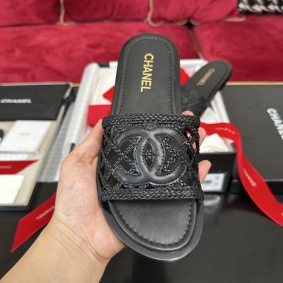 黑色 你们要的 Chanel香奈儿编织 拖鞋 全系出货啦 35-40