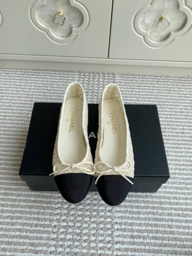 chane* 小香 25Ss经典芭蕾舞编织单鞋新色 原版1:1切割而成 Chanel香奈儿万年经典 圆头芭蕾舞鞋 好品质不多 真正做到随便进出专柜无压力 无论楦