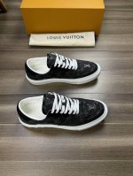 Louis Vuitton 路易威登 -高端品质 原单 -鞋面：纳帕小牛皮、品牌牛仔帆布布匹.热转印品牌图腾：完美拼接 -内里：水染牛皮 -大底：超轻tpr 橡
