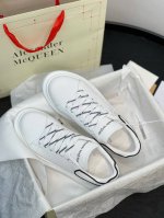 橙子出厂价p alexandermcqueen 亚历山大 麦昆 Mcq 情侣款滴胶小白鞋 厚底增高休闲鞋 运动鞋板鞋 热销经典款 男女同款 底厚 4.5Cm 码