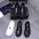 商品商标：Prada 普拉达 商务套脚皮鞋 正码码数: 38-44 商品材料：精选 编织牛皮拼接鞋面 羊皮内里 原版大底