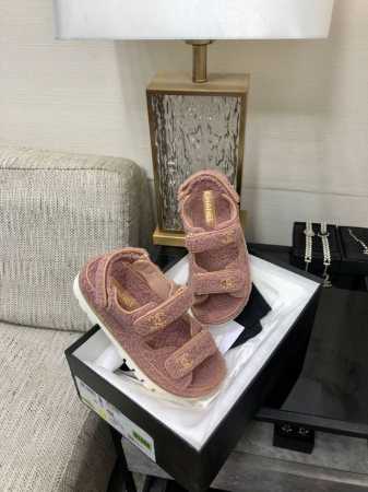 出厂价 顶级 品质2024K毛毛魔术贴凉拖鞋 SIZE：35-41 41定做不退换 原版包装配套 - 点击图像关闭