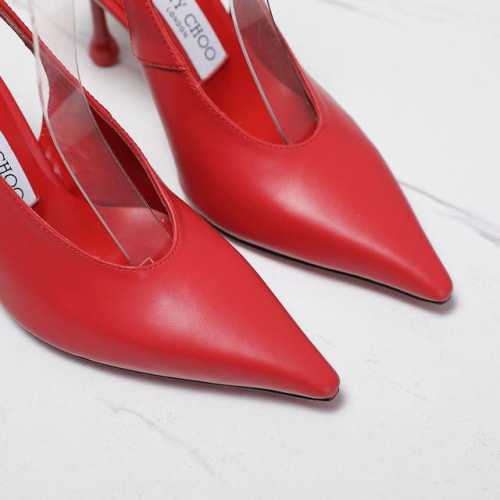 厂价 jimmy Cho*O 吉米*周25Wf早春新品 高跟后空凉鞋 我们家Jc一如既往品质优越 低调不失华丽 性感又不显张扬说的就是这款 上脚太好看了 鞋型是