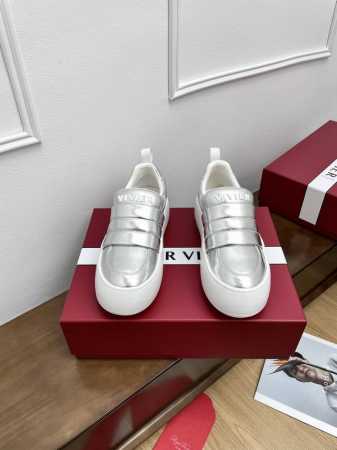 代购级Roger Vivier 24ss 最新款Viv'Up系列 钻扣 泡芙鞋 面包鞋 厚底 小白鞋 休闲 运动鞋 原版购入开发 做货 这款Viv' Up 泡芙 - 点击图像关闭