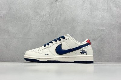 400 現貨 终端放店 Xc版 Stussy X Nk Sb Dunk Low 斯图西联名-米白蓝勾 周年高端定制 低帮休闲板鞋 #Stussy是源于美国的潮流