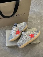 长期做货.订单询价 亮片红星半拖情侣款# Golden Goose Deluxe Brand 夏季新款Ggdb 半拖小脏鞋 snerkers系列鞋面原版定制牛仔