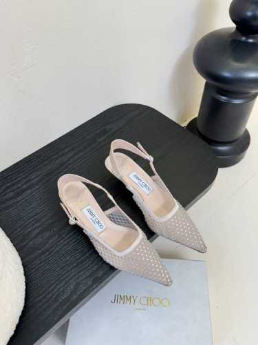 jimmy Choo 周仰杰25春夏新品网纱烫钻方头小猫跟拖鞋 Jc经典水晶烫钻网纱高跟鞋 超级仙的一款啊 美得让人窒息 超闪昂贵施华洛世奇水晶钻 Bling