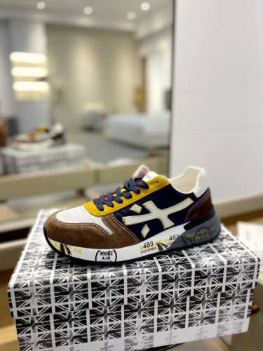 价格： 普瑞米亚达 Premiata Lander Trainers 兰诺系列米字低帮复古百搭 休闲训练运动鞋 premiata是意大利品牌。PREMIATA依