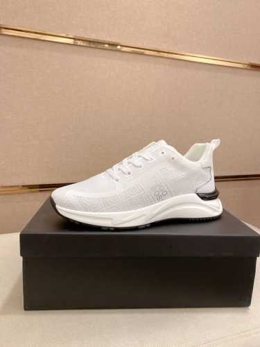 工厂p价 Boss 最新休闲男鞋，欢迎1:1对比，爆单款Boss香港专柜休闲鞋，专柜品质，支持验货，优质做工，鞋面采用意大利进口飞织面料，透气羊皮内里，原版时尚