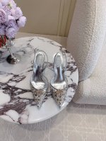 出厂价 Ren* Caovill*重工水晶宝石系列 bling bling精致逼人 堪称工艺品 面料进口高密度网纱 手工缝制珠片水钻 垫脚羊皮 意大利真皮大底