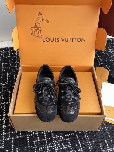 代购级 官网同步盒包装 Louis Vuitton路易威登驴牌春夏Sneakerina系列 芭蕾运动鞋 德训鞋 平底鞋 原版三对购入开发完美复刻Sneakeri
