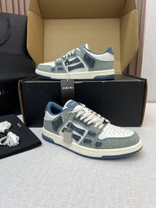 出厂价pp #情侣款 官网同步飞机盒包装 顶级版本 认准独家品质 区分市场通货 amiri埃米尔骨头鞋 官网同步更新情侣款最新配色 注意区分细节 接受一切对比