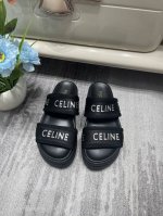 橙子出厂价p celine 赛琳 春夏新款 交叉字母带厚底拖鞋 凉鞋 无敌的厚底搭配标配文字织带Logo让鞋子更带时尚感 小个子的夏日必备 瞬间增高8Cm 搭配