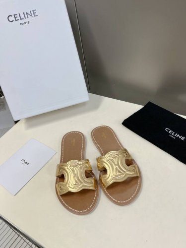 Celine 思琳代级别 春夏新品凯旋门复古罗马凉鞋拖鞋 进出专柜无压力，重工版，拒绝一眼假Low货 原版楦型，调试N次、这款上脚绝对Vintage复古风味十足