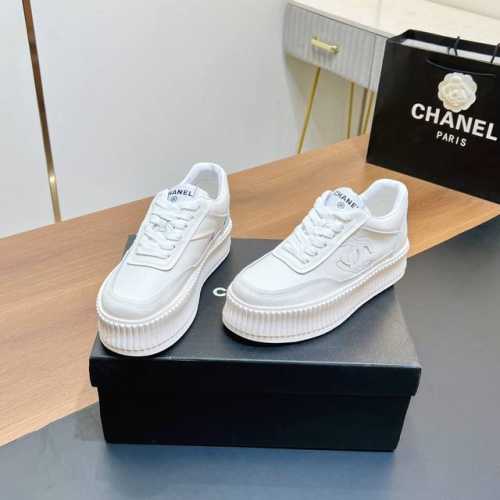 工厂价 压印LOGO 厚底饼干鞋Chanel香奈儿经典熊猫小白鞋休闲运动鞋 滑板鞋 C家 专柜又一超级大爆款，网红博主小姐姐们的挚爱，社交平台的各种夸赞，人气超
