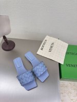 工厂p价p 顶级高端版本 代购品质 原版开发 Bottega Veneta2025Ss新品爆款夏季方头parco平底穆勒凉拖鞋 Bv新款全真小结编织装饰抢手大爆