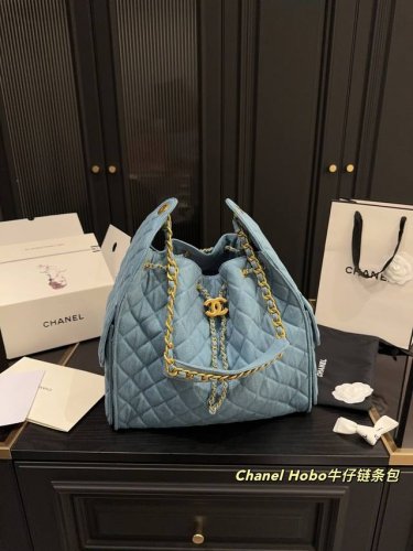尺寸33.42 香奈儿Chanel Hobo牛仔链条包