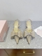 Mach &Mach 25Ss春夏新款 网纱 烫钻蝴蝶结 猫跟 尖头 凉鞋 美丽尤物高跟鞋 仙女飘飘，优雅气质，完美修饰腿型 ！ 简约而不简单，气质款中的顶级之