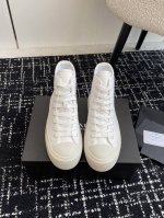 代购级 Prada 普拉达 24ss秋冬厚底球鞋 高帮帆布鞋 科技帆布最新黑科技 相隔几年Prada又给我们带来好看的饼干鞋了 时髦精绝对不能错过的必入款 没有