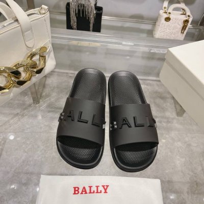 Bally P: Size：38-45 Bally 巴利官网新款bally 巴利 新款男士拖鞋 轻质防滑tpu鞋底，上脚极度舒适，质感可见。配原盒包装防尘袋！5