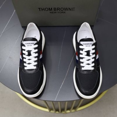 出厂价Pp： Thom Browne#汤姆.布朗尼Tb.爆款热卖高档牛皮拼接 舒适猪皮内里 橡胶耐磨大底，立体感十足时尚百搭38-45 45订做不退换