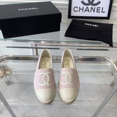 Chanel新款渔夫鞋 顶级版本 最新毛妮配色超级无敌好看 原版定制材质 纯手工打造 原版半透明牛筋麻底 Size:35-40 41 42订做 - 点击图像关闭