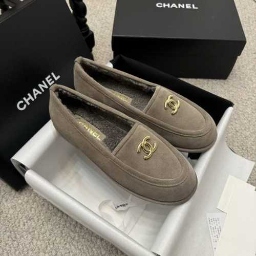 zp级高版本 ChaneL 24K泰迪毛毛乐福鞋 设计简约高级，超级百搭款！双C logo点缀！进口麂皮肉眼可见的天然动物皮革的质感！ 顶级版本 进出柜柜无压力