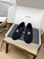 下单请备注 代购级ChaneL 24K泰迪乐福鞋秋冬新款 小香羊羔毛乐福鞋 舒适保暖平底毛毛鞋 秋冬新款单鞋 香奶奶新品乐福鞋 设计简约高级，超级百搭款！双C