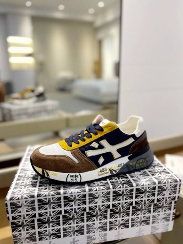 价格： 普瑞米亚达 Premiata Lander Trainers 兰诺系列米字低帮复古百搭 休闲训练运动鞋 premiata是意大利品牌。PREMIATA依